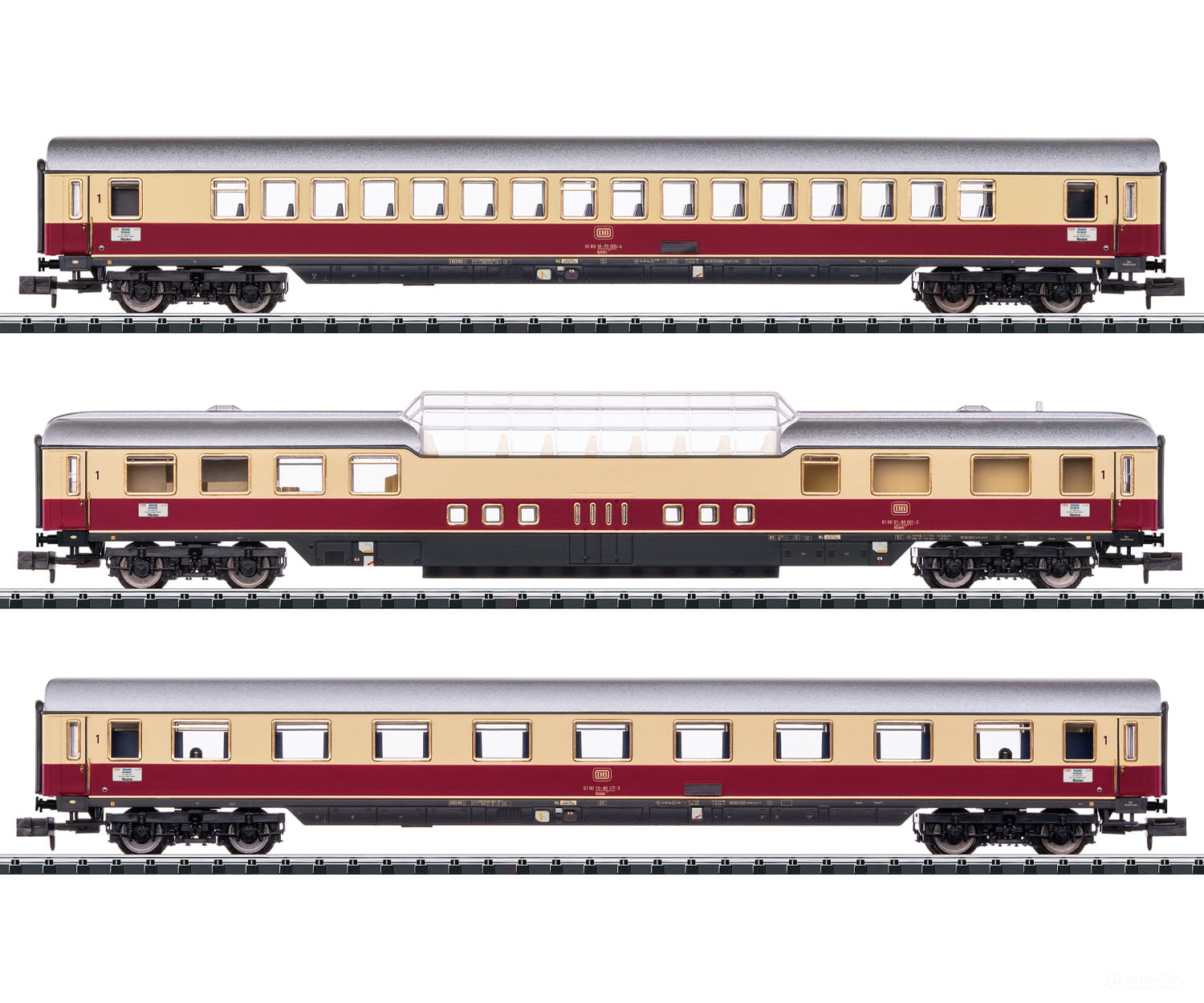Trix 15368 N DB ’TEE Rheinpfeil’ Car Set (MHI Exclusive Item) European Passenger Cars