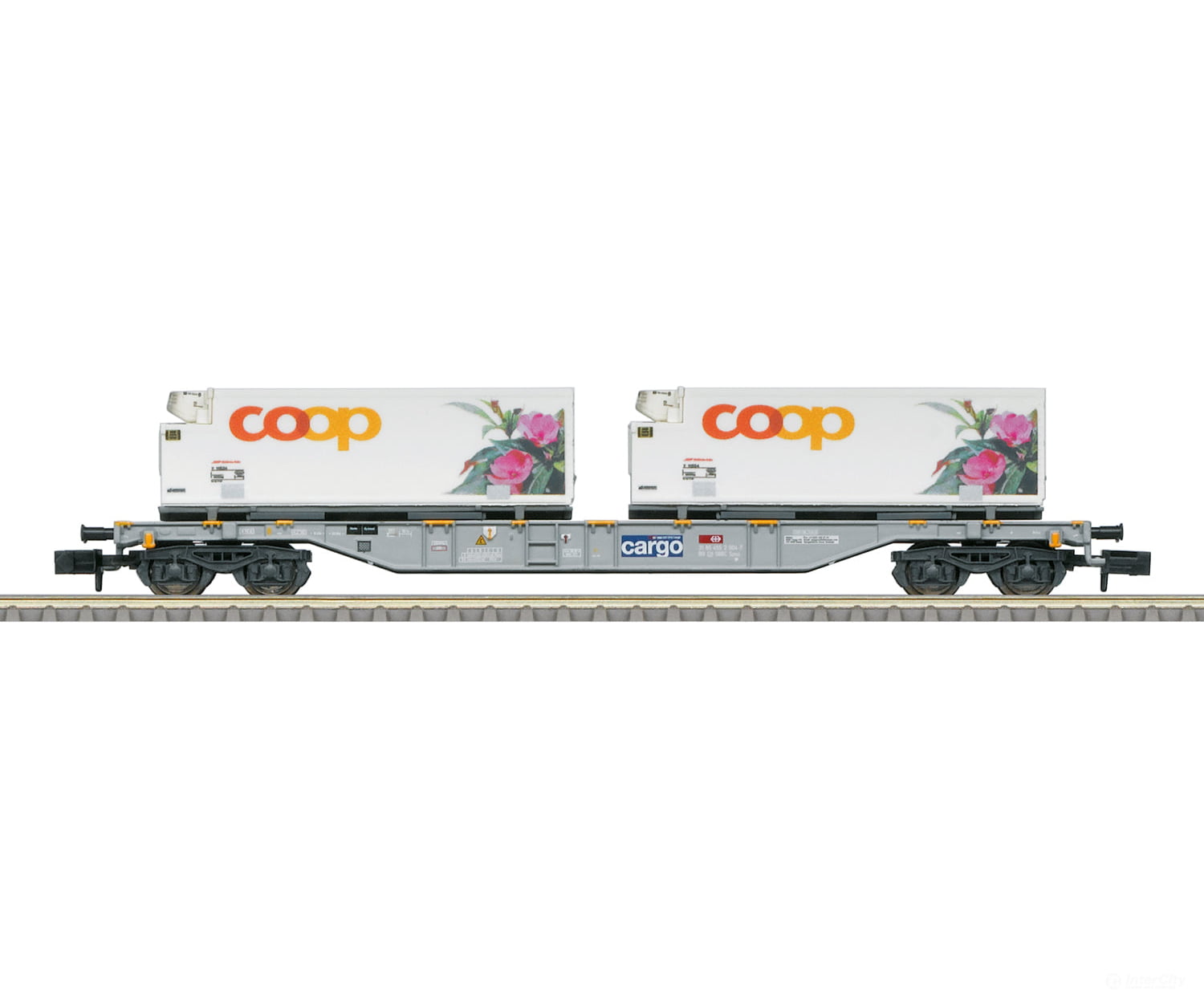 Trix 15494 N Sbb-Cff-Ffs Coop® Container Transport Car European Freight Cars