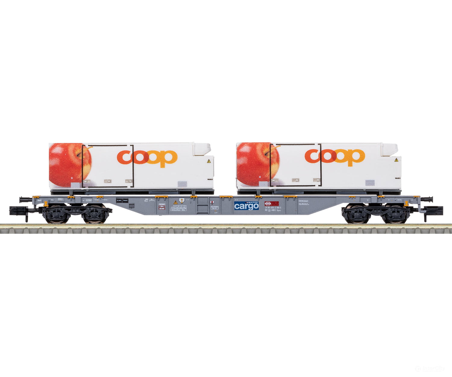Trix 15495 N Sbb-Cff-Ffs ’Coop®’ Container Transport Car European Freight Cars