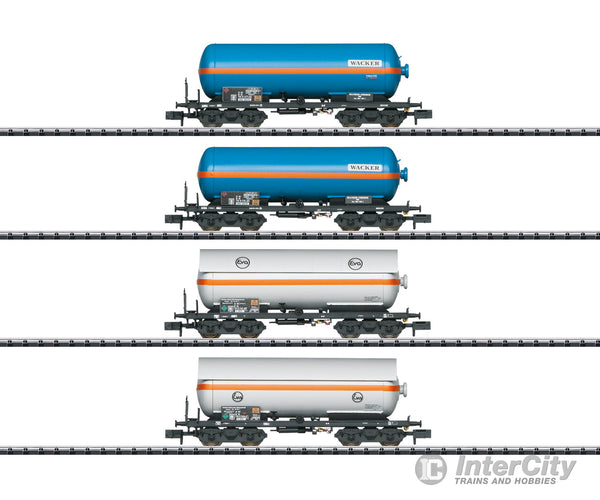 Trix 15538 N Db ’Compressed Gas Tank Car’ Car Set European Freight Cars