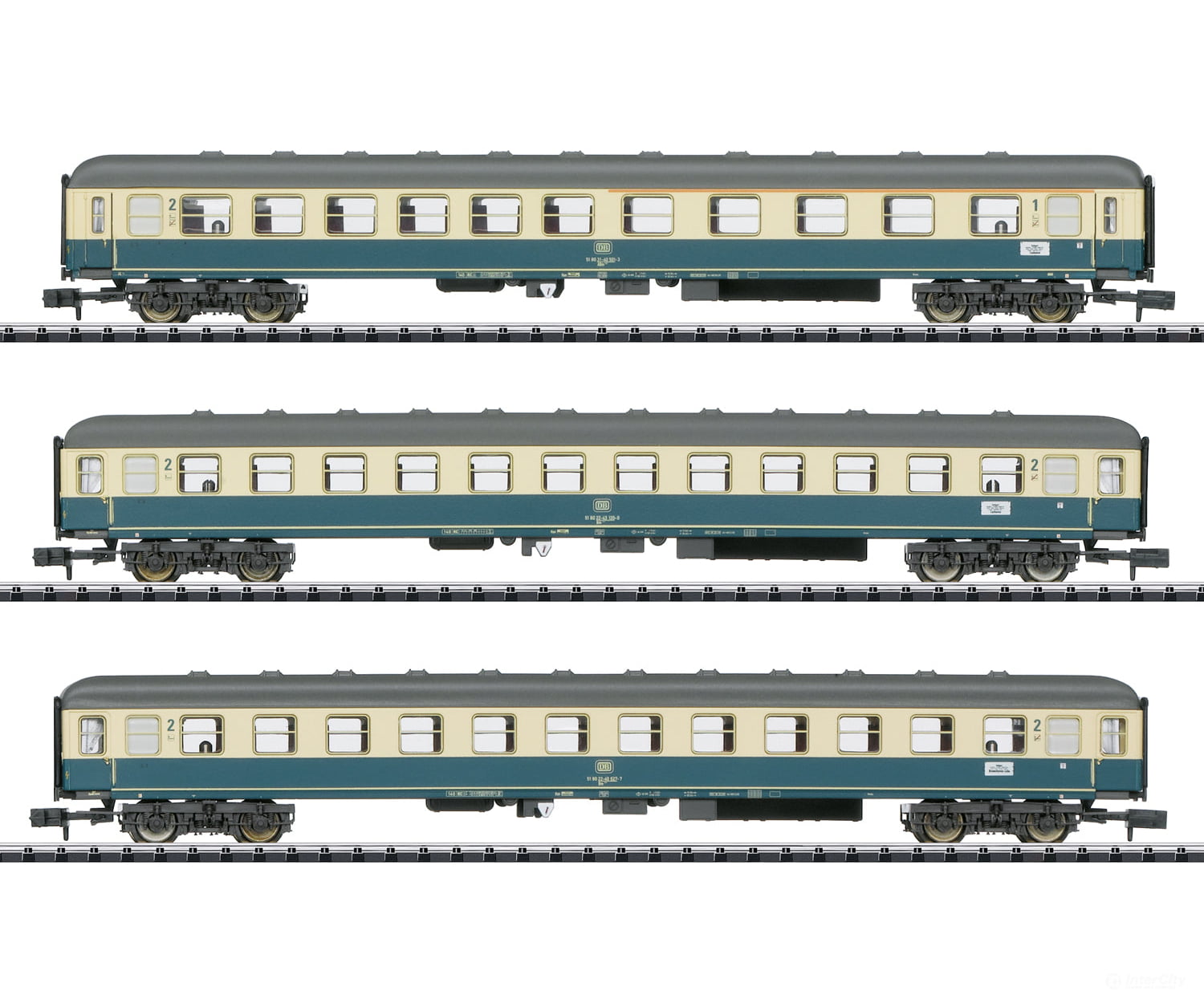 Trix 15639 N Db Express Train Passenger Car Set European Cars