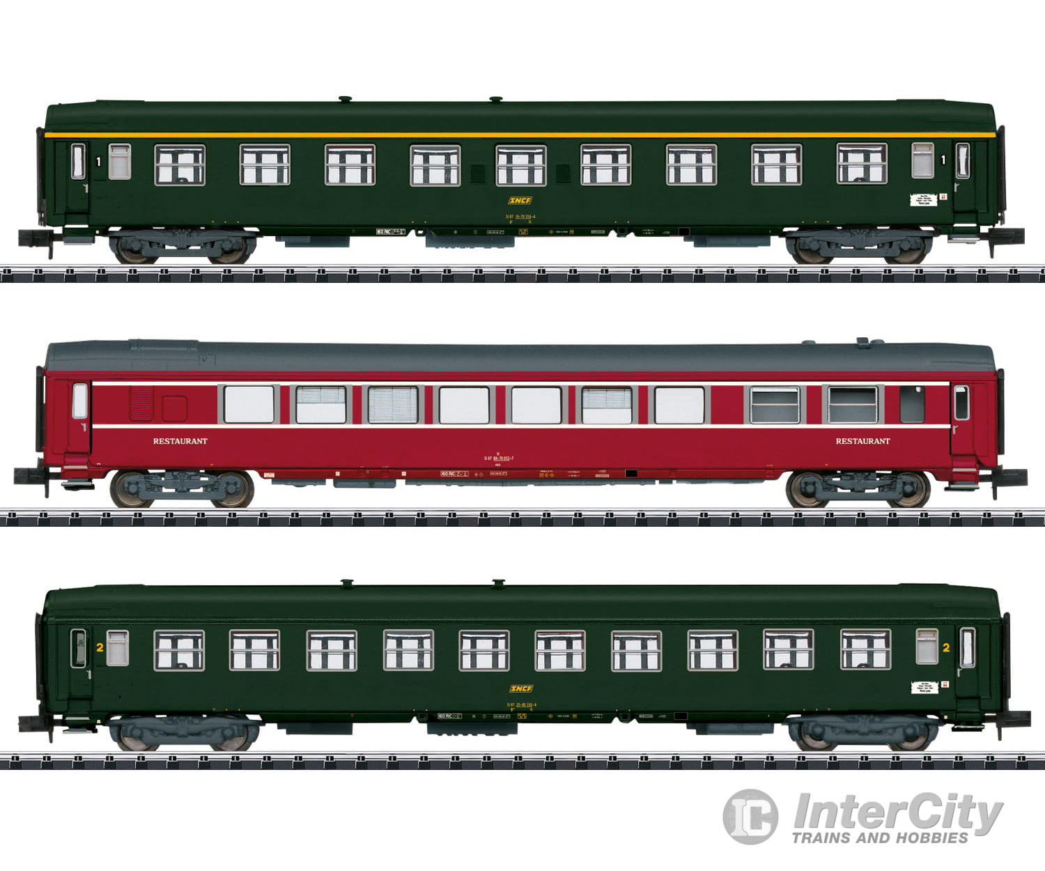 Trix 18219 Nizza - Paris Express Train Passenger Car Set - Default Title (IC-TRIX-18219)