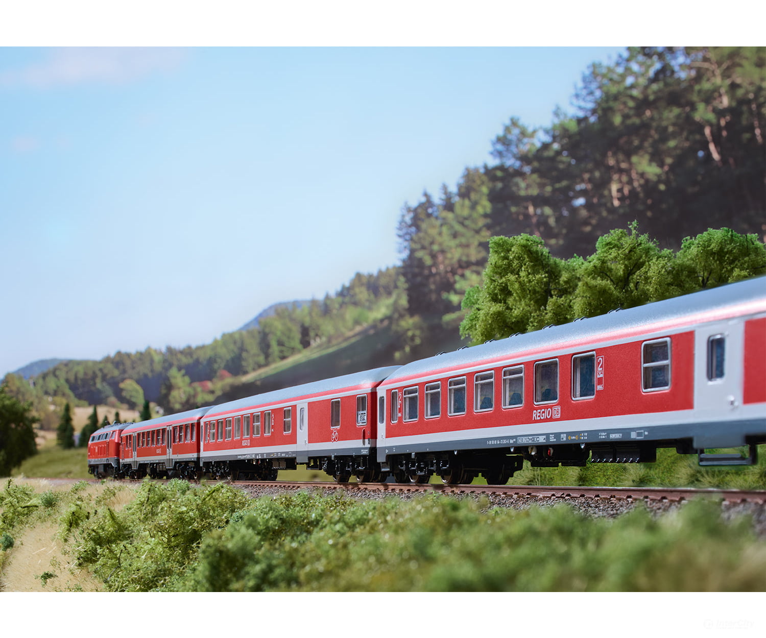 Trix 18258 N Db Ag ’Re 7 Murg Valley Recreation Express’ Passenger Car Set European Cars