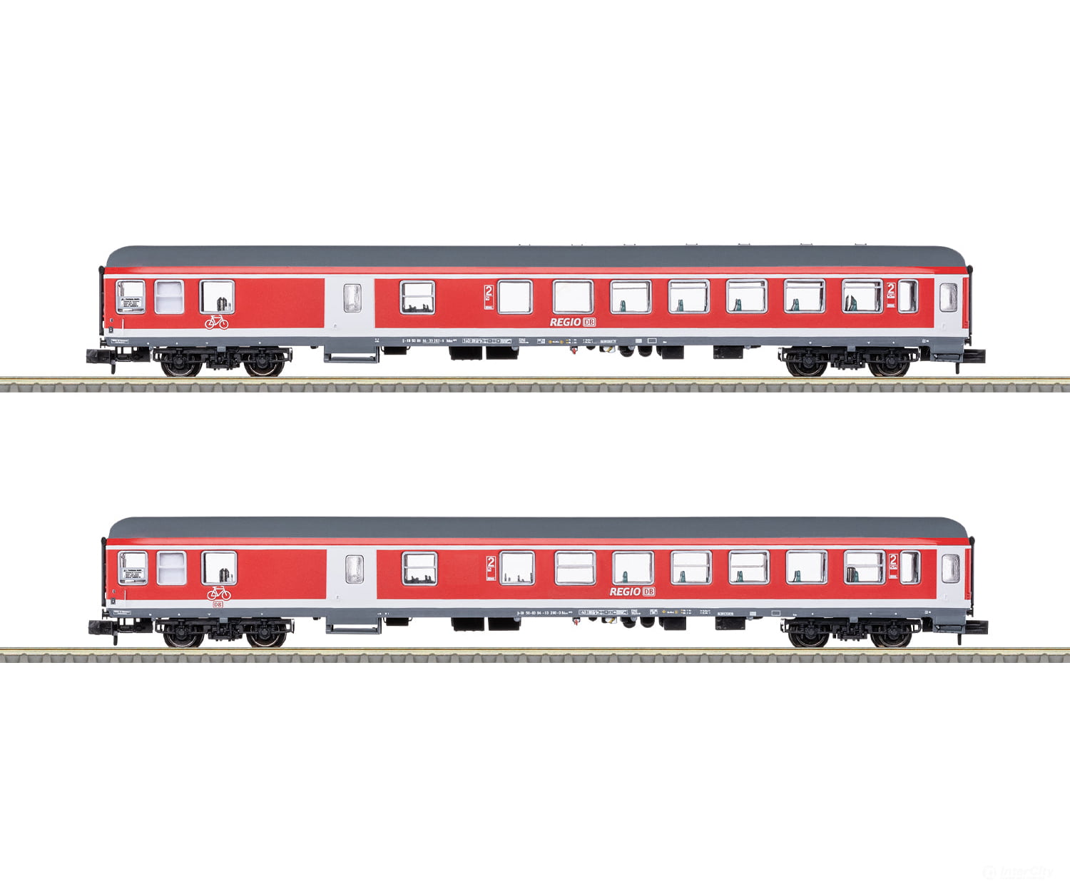 Trix 18258 N Db Ag ’Re 7 Murg Valley Recreation Express’ Passenger Car Set European Cars