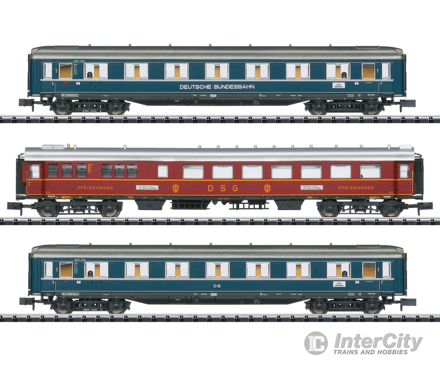 Trix 18259 F 41 Senator Express Train Passenger Car Set - Default Title (IC-TRIX-18259)