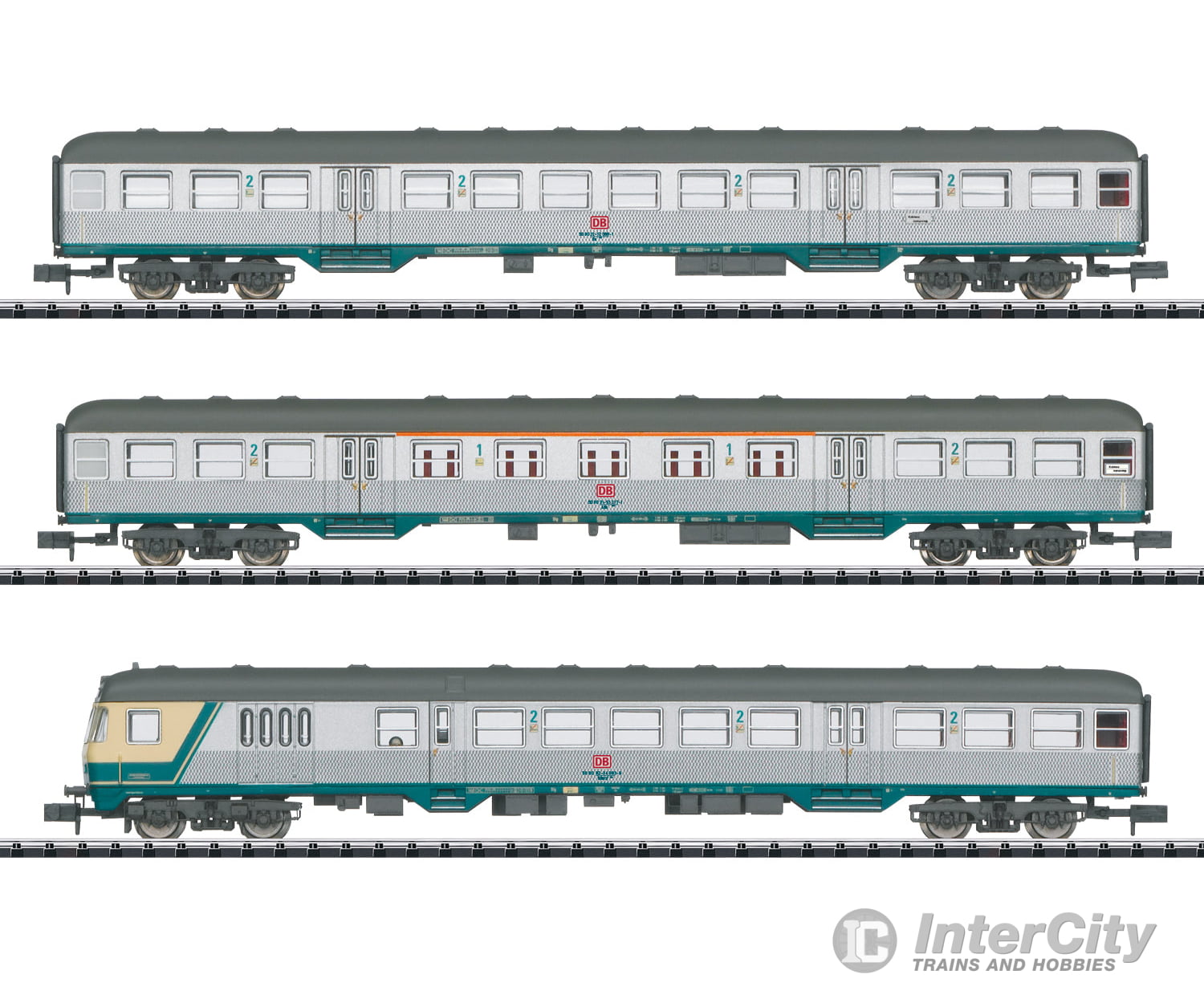 Trix 18263 N Db Ag ’Silberlinge’ / ’Silver Coins’ Car Set European Passenger Cars