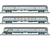 Trix 18263 N Db Ag ’Silberlinge’ / ’Silver Coins’ Car Set European Passenger Cars