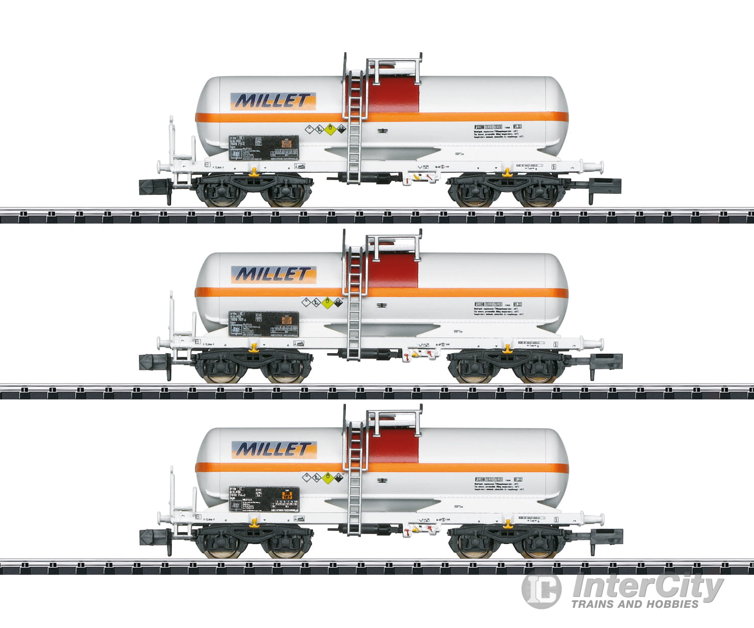 Trix 18266 N Millet Tank Car Set European Freight Cars