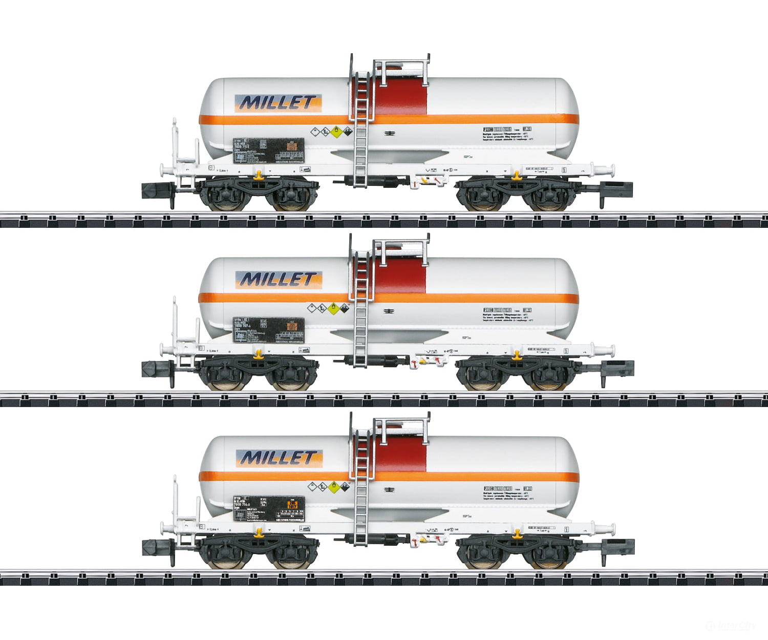 Trix 18266 N Millet Tank Car Set European Freight Cars