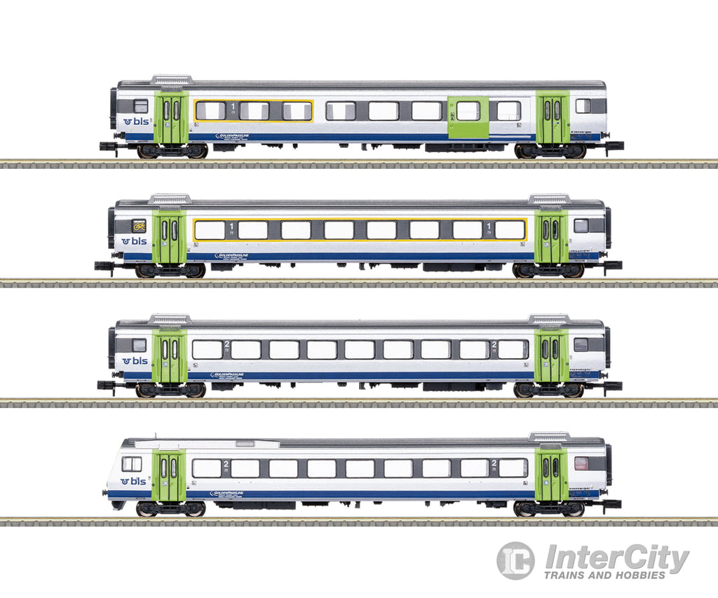 Trix 18293 N ’Golden Pass Line’ Express Train Car Set European Passenger Cars