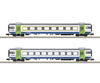 Trix 18294 N ’Golden Pass Line’ Express Train Car Set European Passenger Cars