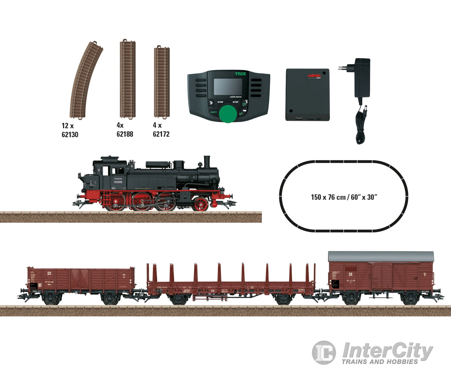 Trix 21531 HO DR ’Era III Freight Train’ Digital Starter Set MFX DCC Starter & Train Sets