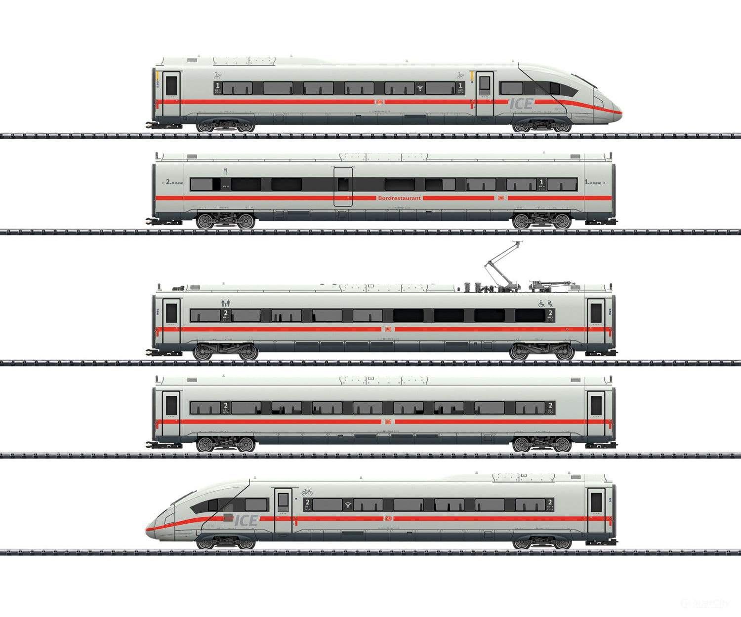 Trix 22971 ICE 4 Class 412/812 Powered Railcar Train - Default Title (IC-TRIX-22971)