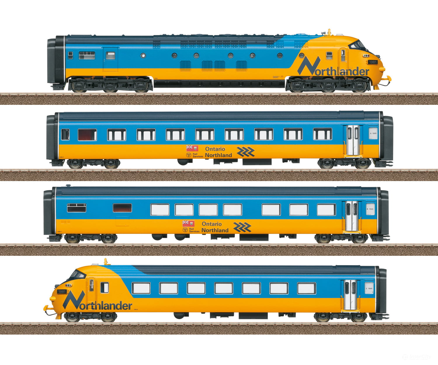 Trix 22975 Ho Northlander Diesel Powered Train European Locomotives