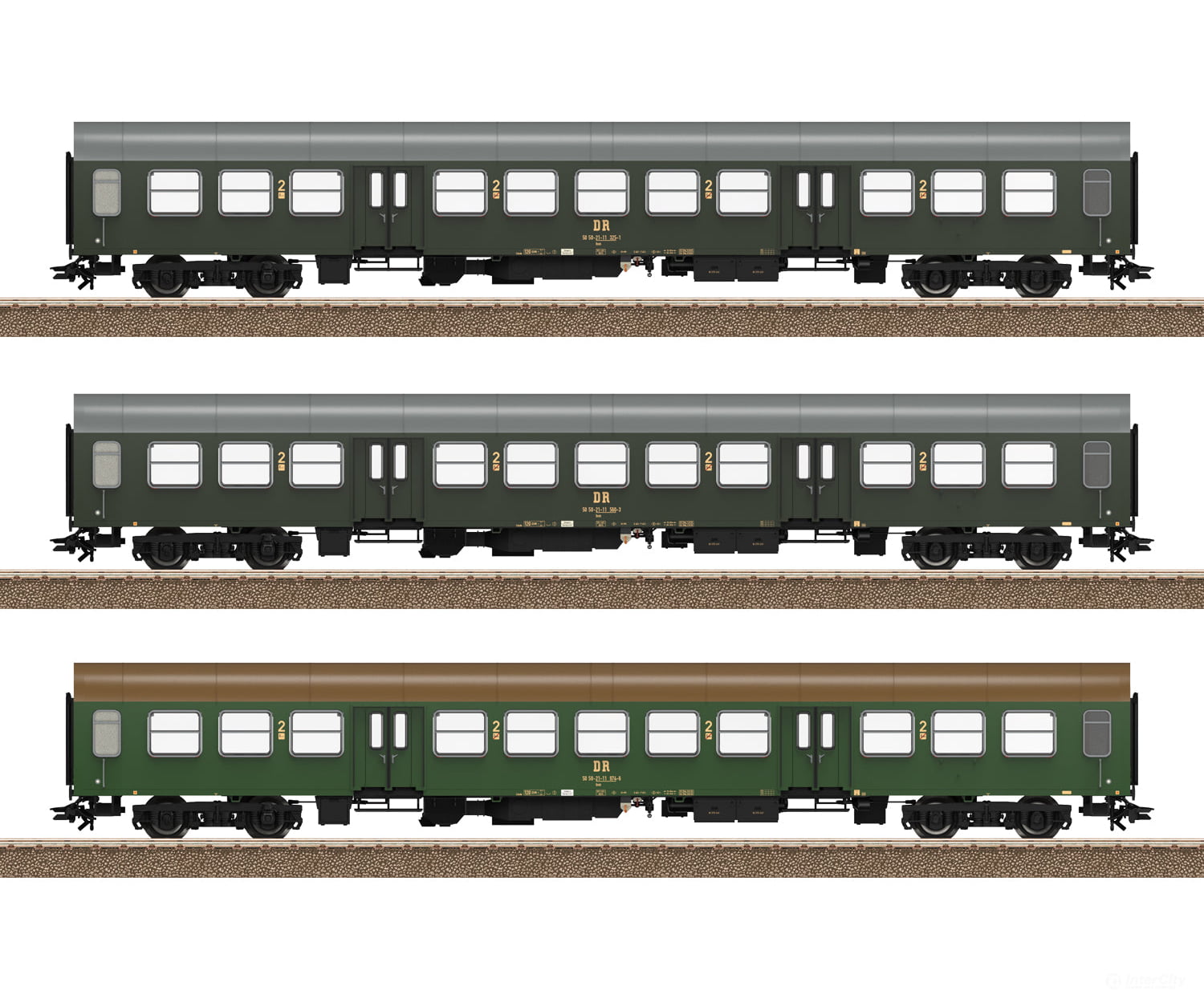 Trix 23180 Ho Dr Halberstadt Center Entry Car Passenger Set European Cars