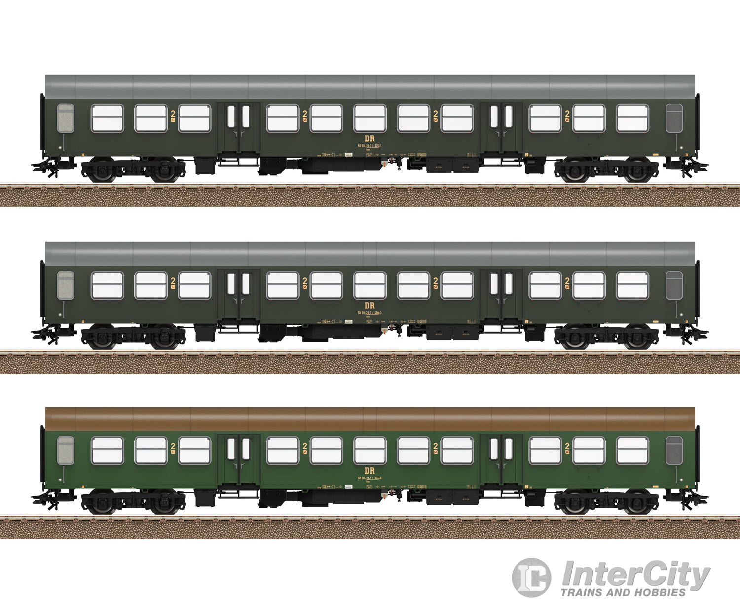 Trix 23180 Ho Dr Halberstadt Center Entry Car Passenger Set European Cars