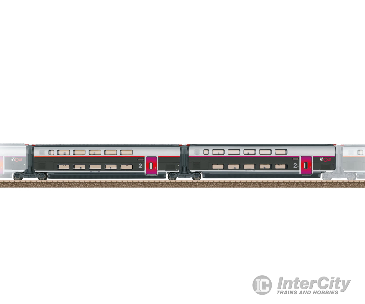Trix 23188 HO SNCF Add-On Car Set 2 for the TGV INOUI European Locomotives
