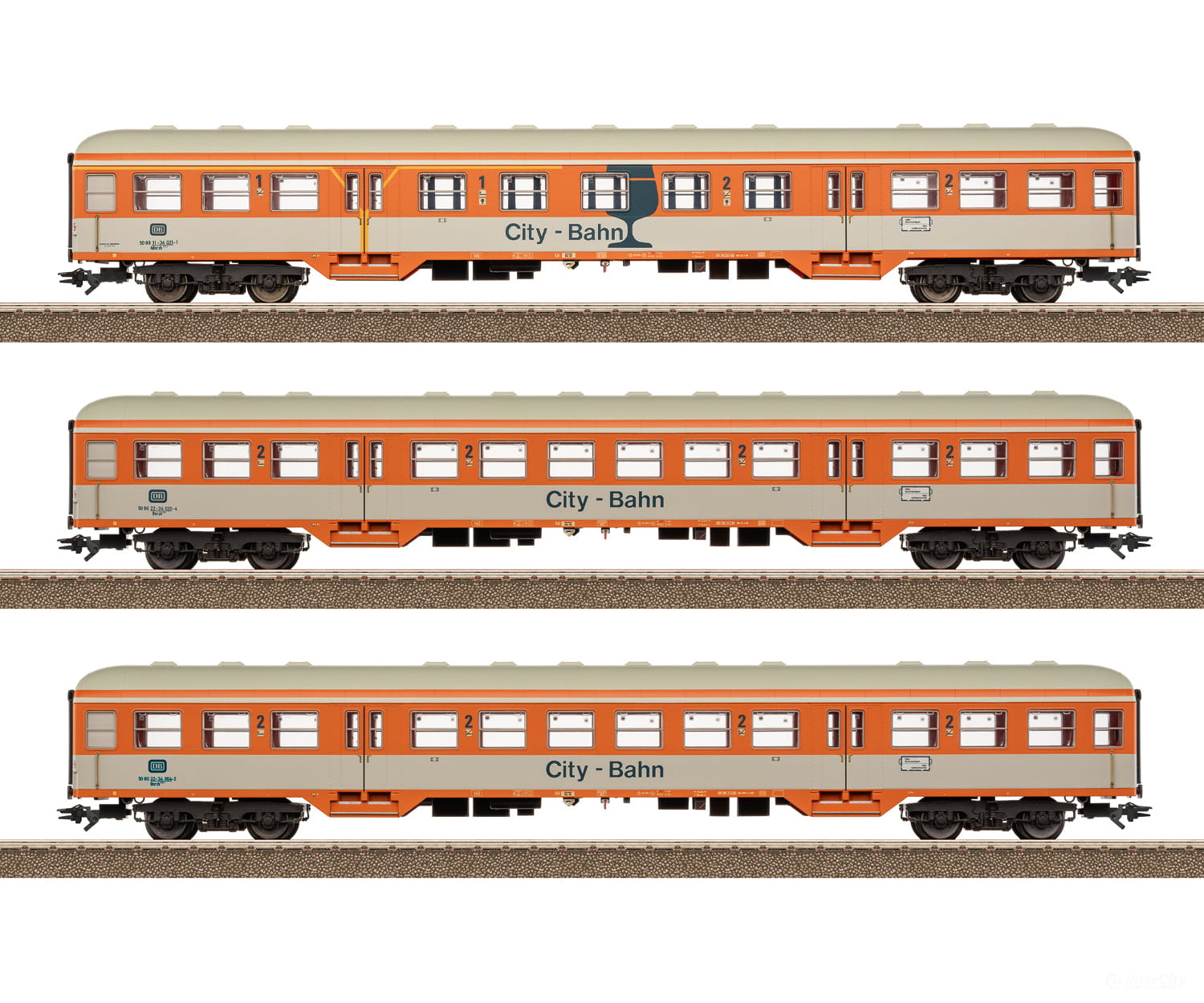 Trix 23234 HO ’City-Bahn’ Passenger Car Set European Passenger Cars