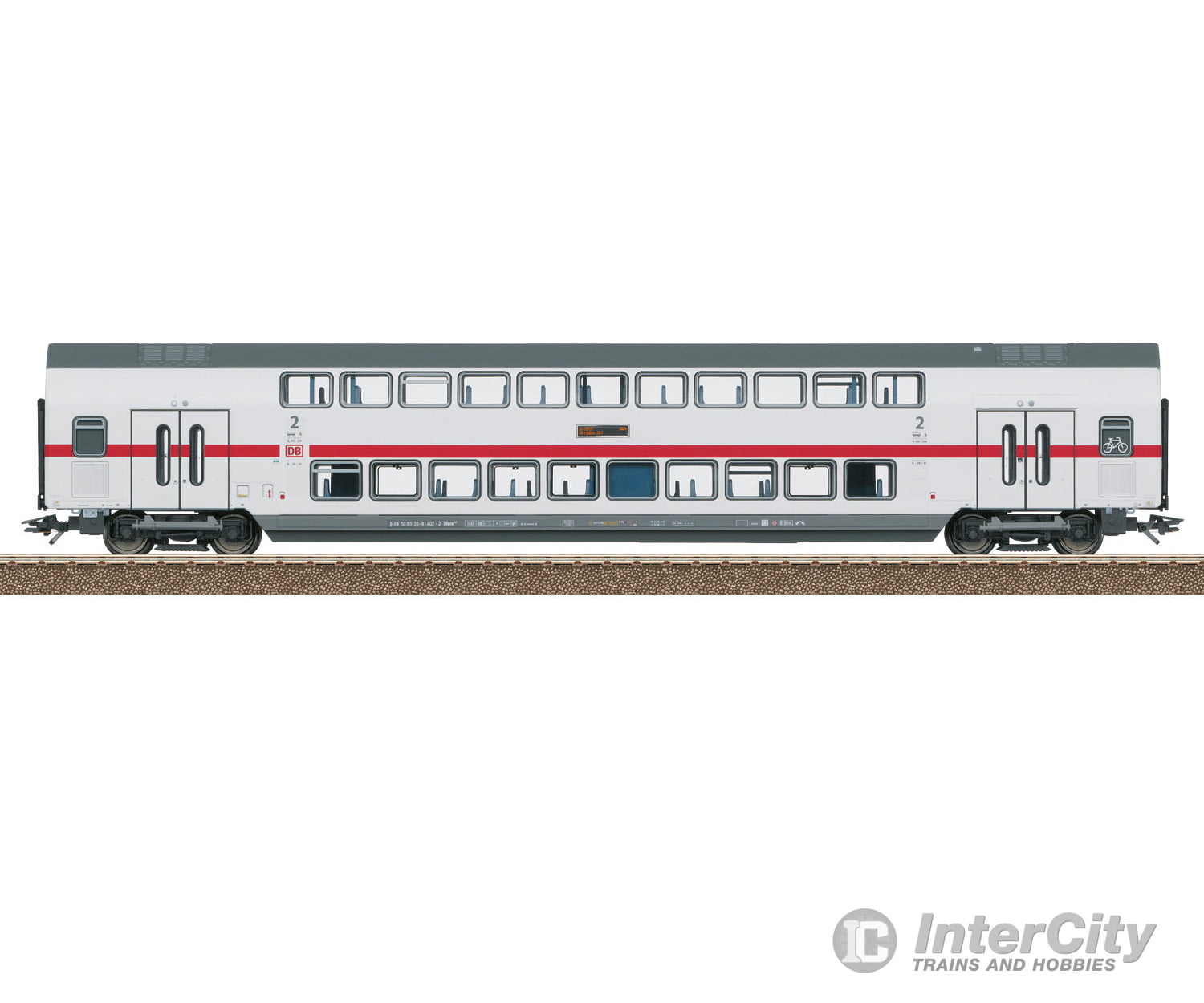 Trix 23254 IC2 Type DBpza 682.2 Bi-Level Intermediate Car, 2nd Class - Default Title (IC-TRIX-23254)