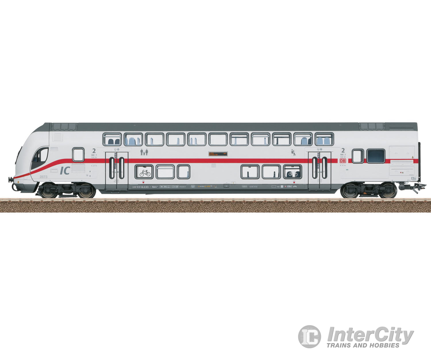 Trix 23255 IC2 Type DBpbzfa 668.2 Bi-Level Cab Control Car, 2nd Class - Default Title (IC-TRIX-23255)