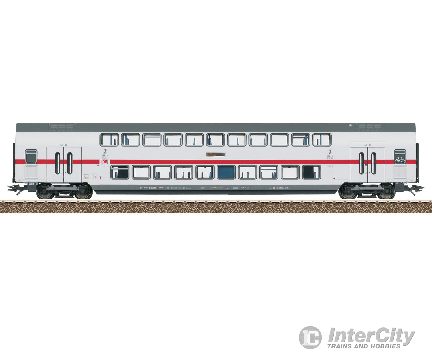 Trix 23256 IC2 Type DBpza 682.2 Bi-Level Intermediate Car, 2nd Class - Default Title (IC-TRIX-23256)