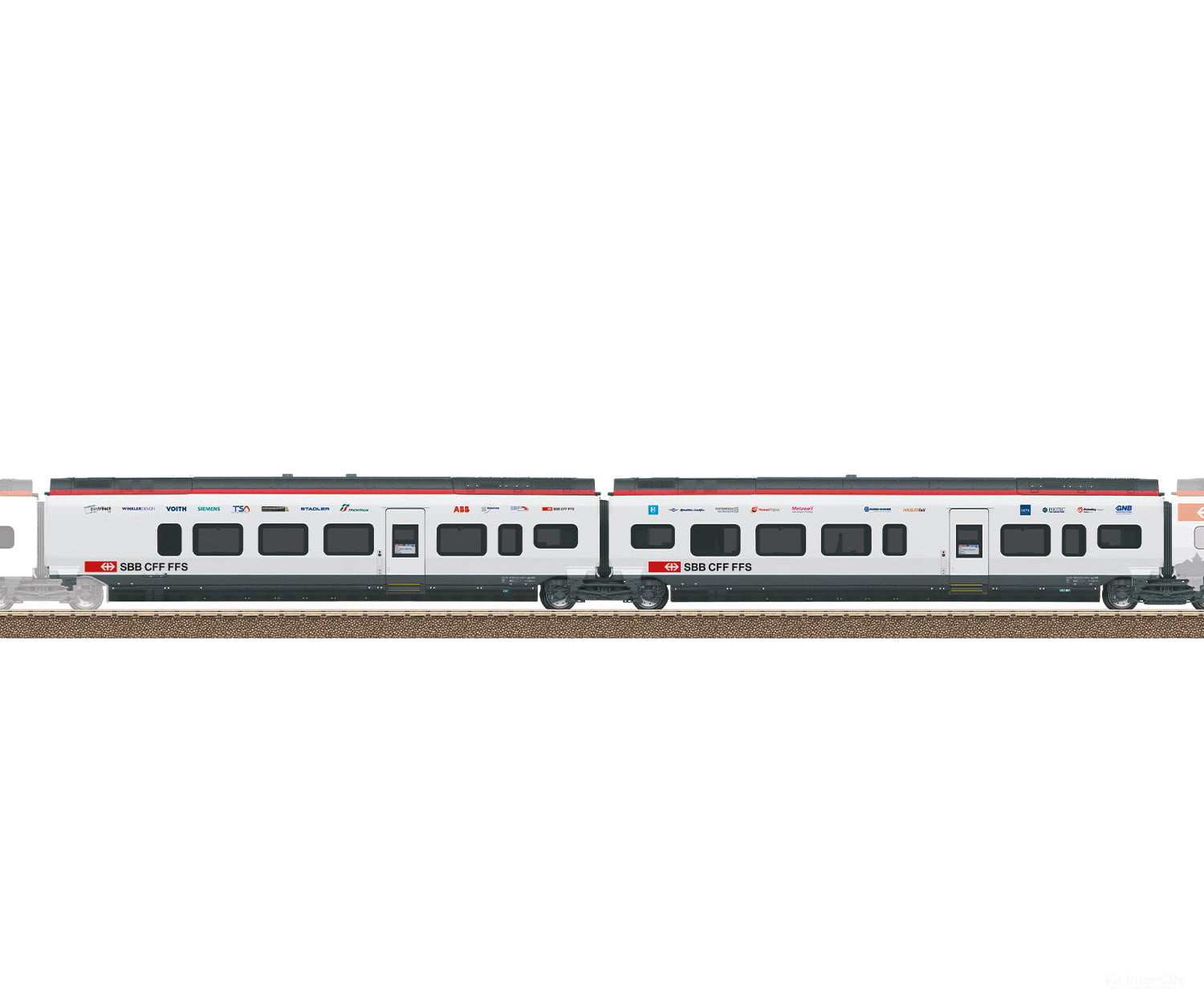 Trix 23285 Ho Add-On Car Set 2 For The Class Rabe 501 Giruno European Locomotives