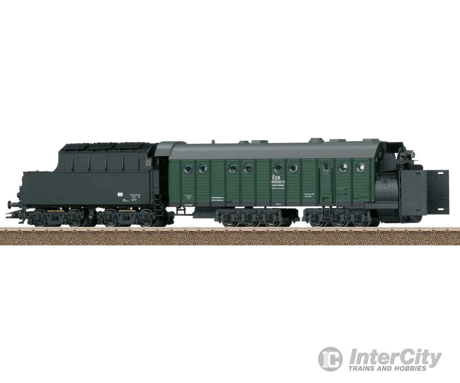 Trix 24137 Ho Dr Henschel Design Steam Powered Rotary Snowplow Mfx Dcc/Sound European Locomotives