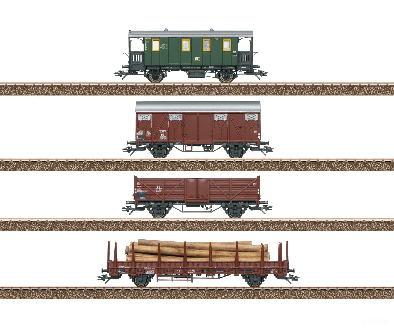 Trix 24140 Ho Db Branch Line Freight Car Set European Cars