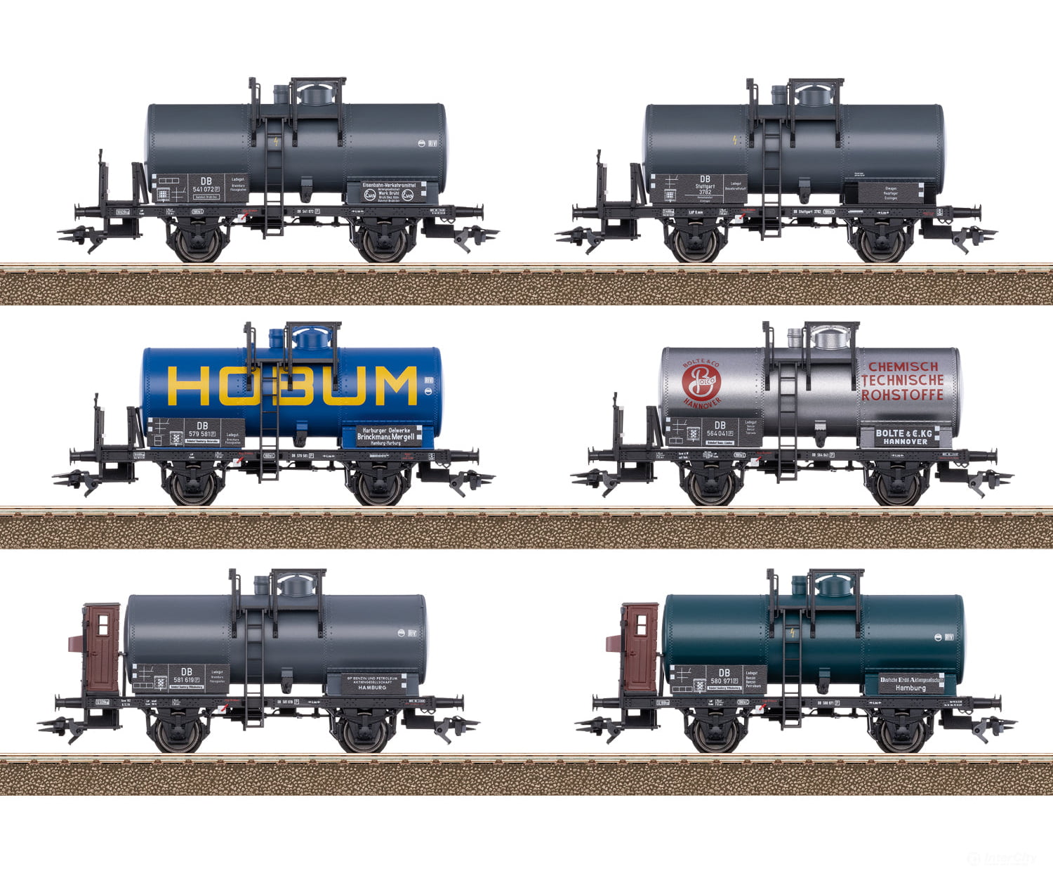 Trix 24170 Ho Tank Car Display European Freight Cars
