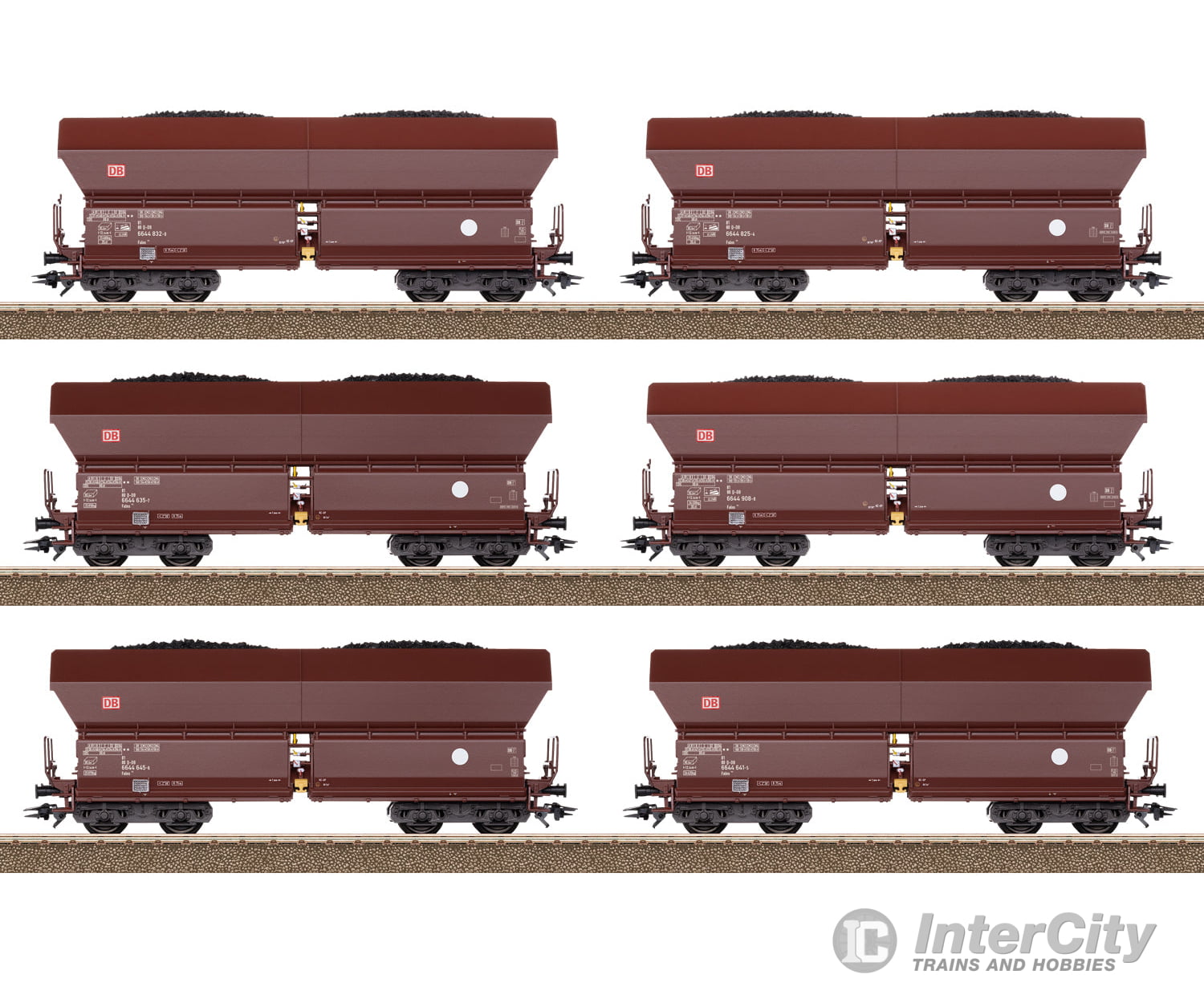 Trix 24182 Ho Db Ag Type Falns 182 Dump Car Set European Freight Cars