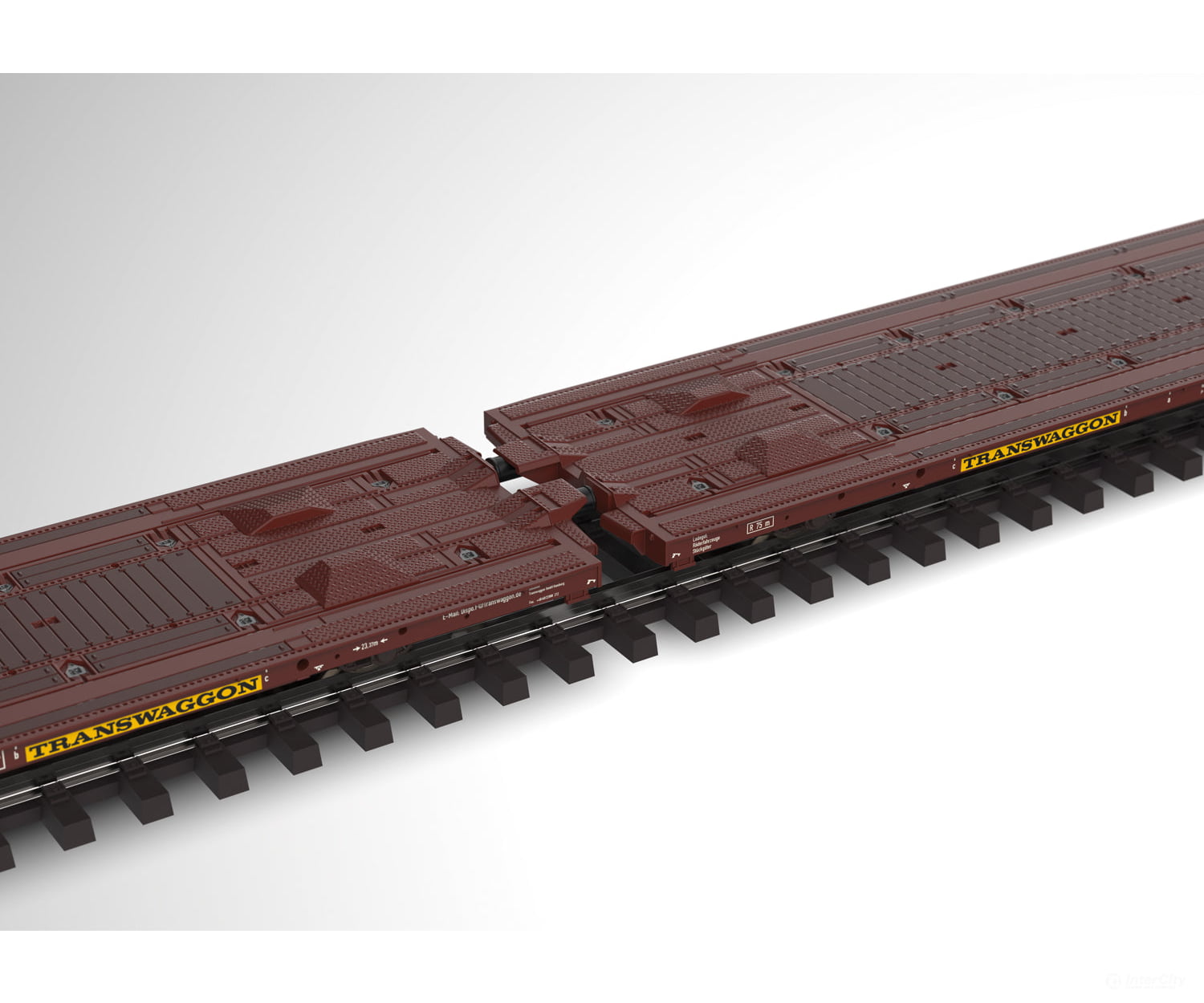 Trix 24428 Ho Pair Of Type Laads 800B Flat Cars European Freight