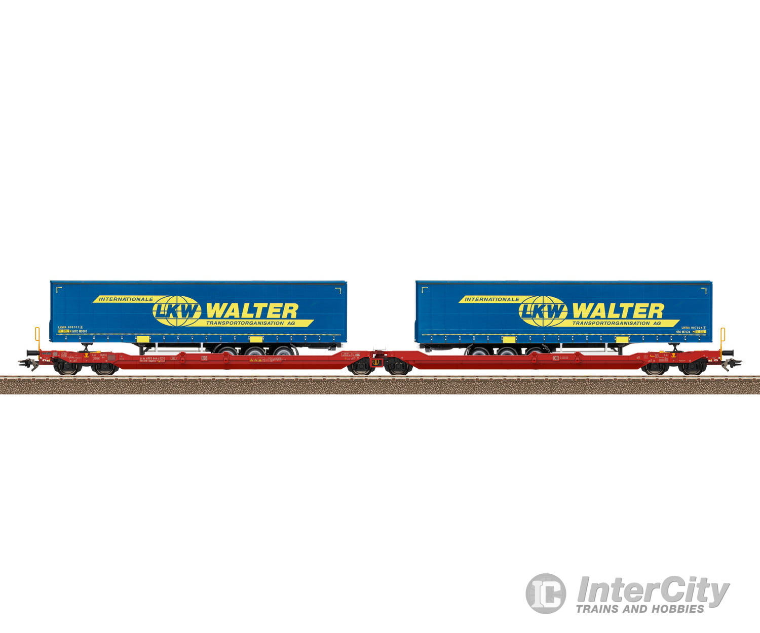 Trix 24470 Ho Db Ag Type Sdggmrss 738 Double Deep Well Flat Car European Freight Cars