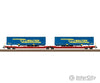 Trix 24470 Ho Db Ag Type Sdggmrss 738 Double Deep Well Flat Car European Freight Cars