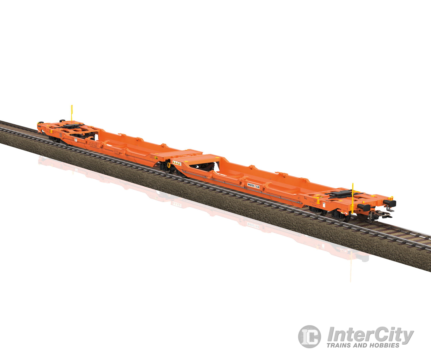 Trix 24471 Ho Type Sdggmrss Double Deep Well Flat Car European Freight Cars