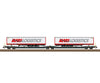 Trix 24472 Ho Type Sdggmrss Double Deep Well Flat Car European Freight Cars