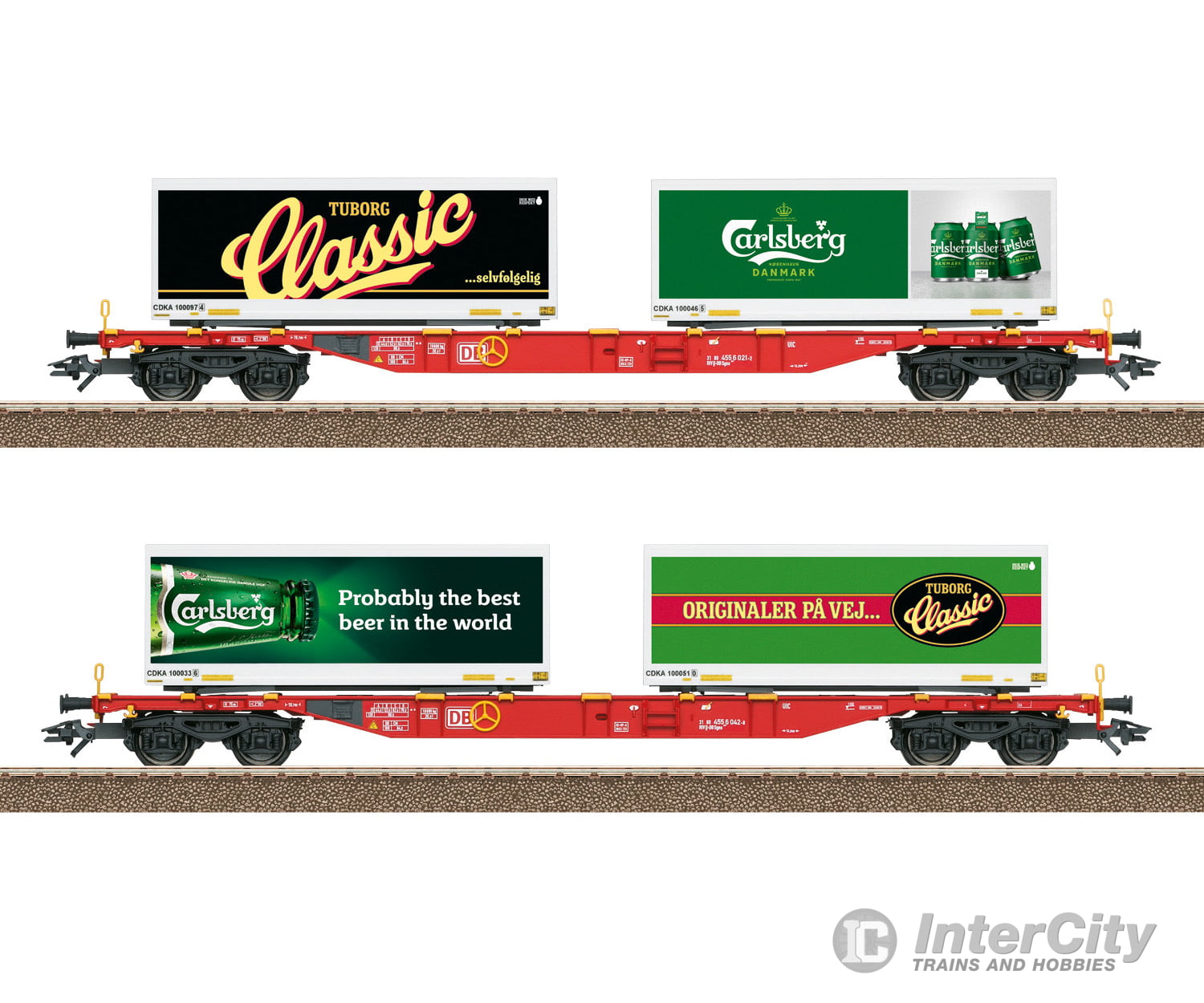 Trix 24509 Carlsberg and Tuborg Container Transport Car Set - Default Title (IC-TRIX-24509)