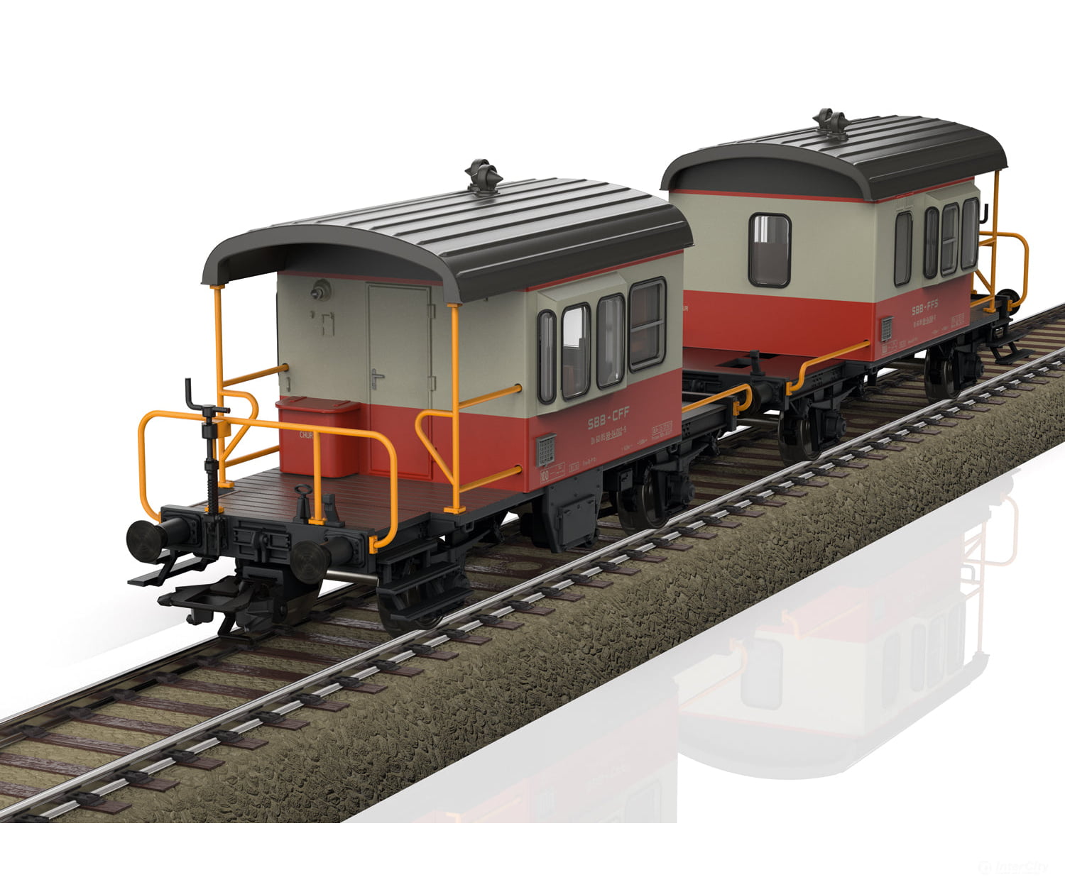 Trix 24650 Ho Sbb-Cff-Ffs Swiss Express ’Sputnik’ Coupling Car Set European Freight Cars