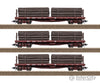 Trix 24922 HO US Flat Car Set with Log Loads (for Trix Shay) Freight Cars