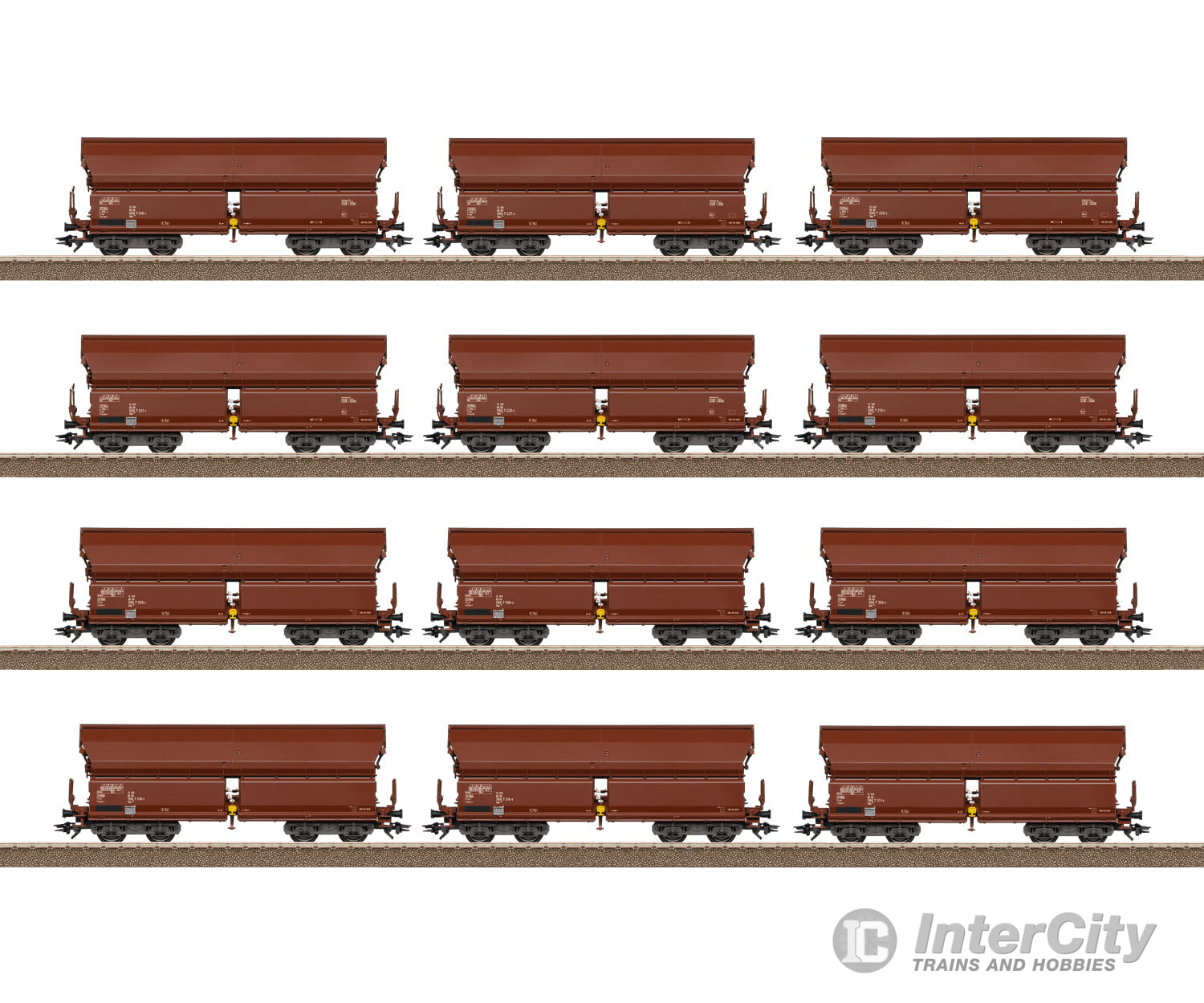 Trix 24968 Ho Db Type Tals 968 Hinged Roof Car Display European Freight Cars