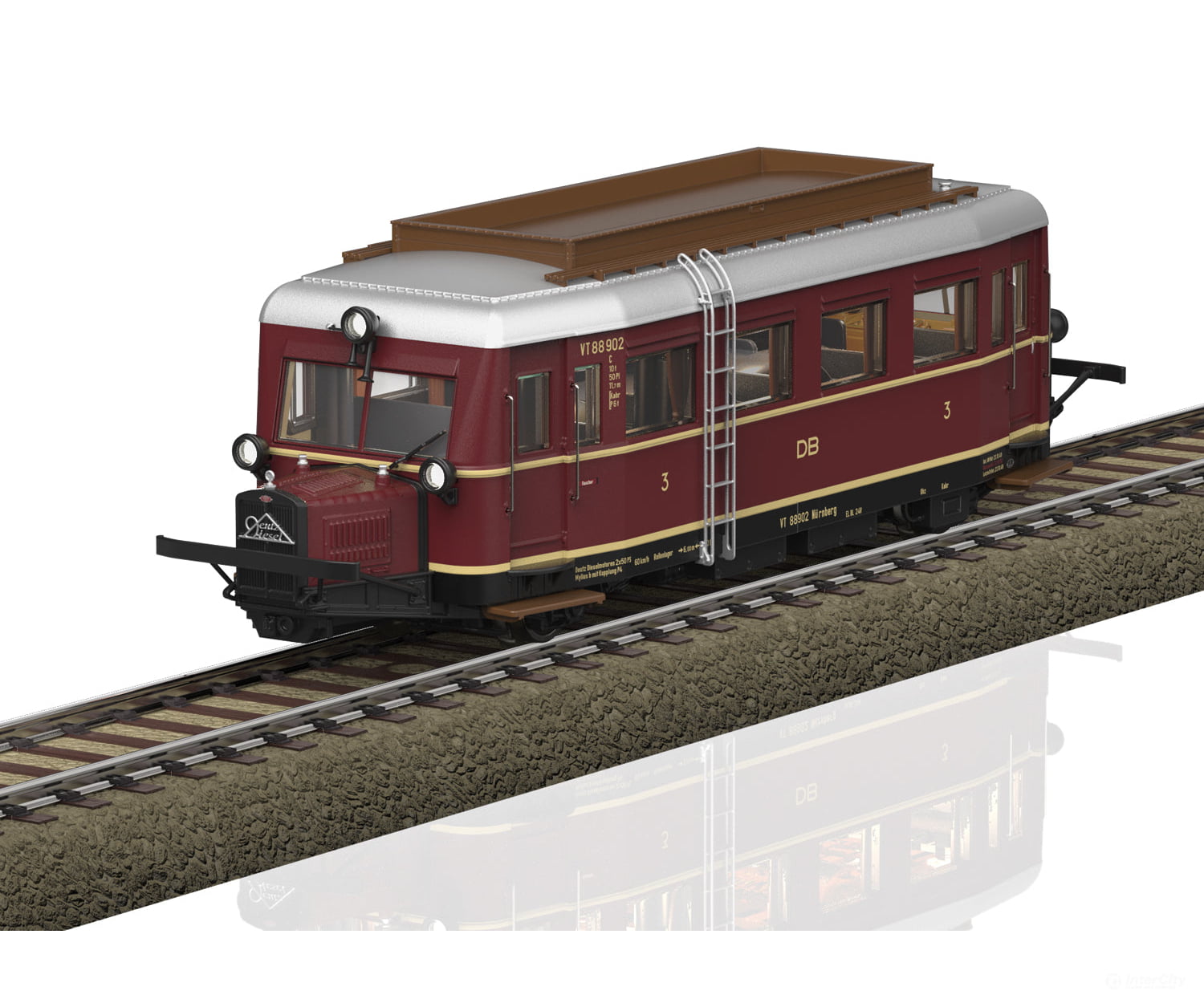 Trix 25135 Ho Class Vt 88.9 Diesel Powered Rail Car - The ’Pig’s Snout’ Mfx Dcc/Sound