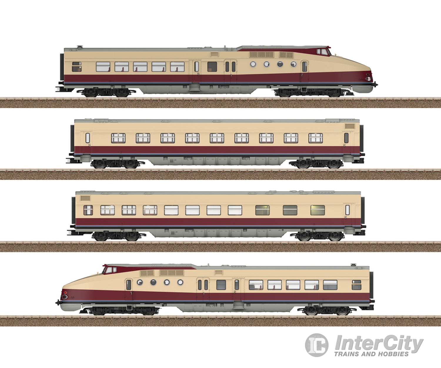 Trix 25175 HO DR Class VT 18.16 Diesel Express Powered Rail Car Train MFX DCC/Sound European Locomotives