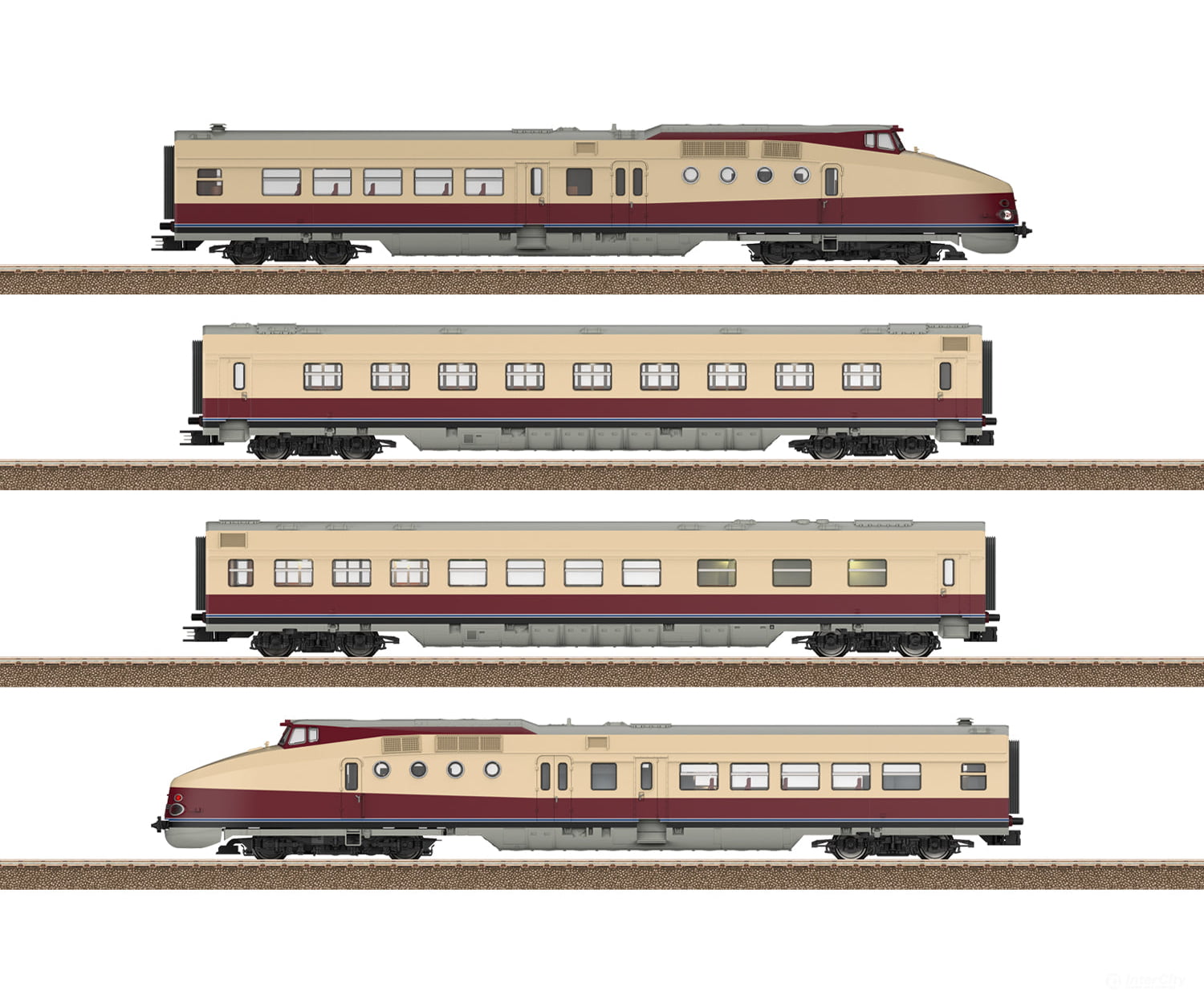 Trix 25175 HO DR Class VT 18.16 Diesel Express Powered Rail Car Train MFX DCC/Sound European Locomotives