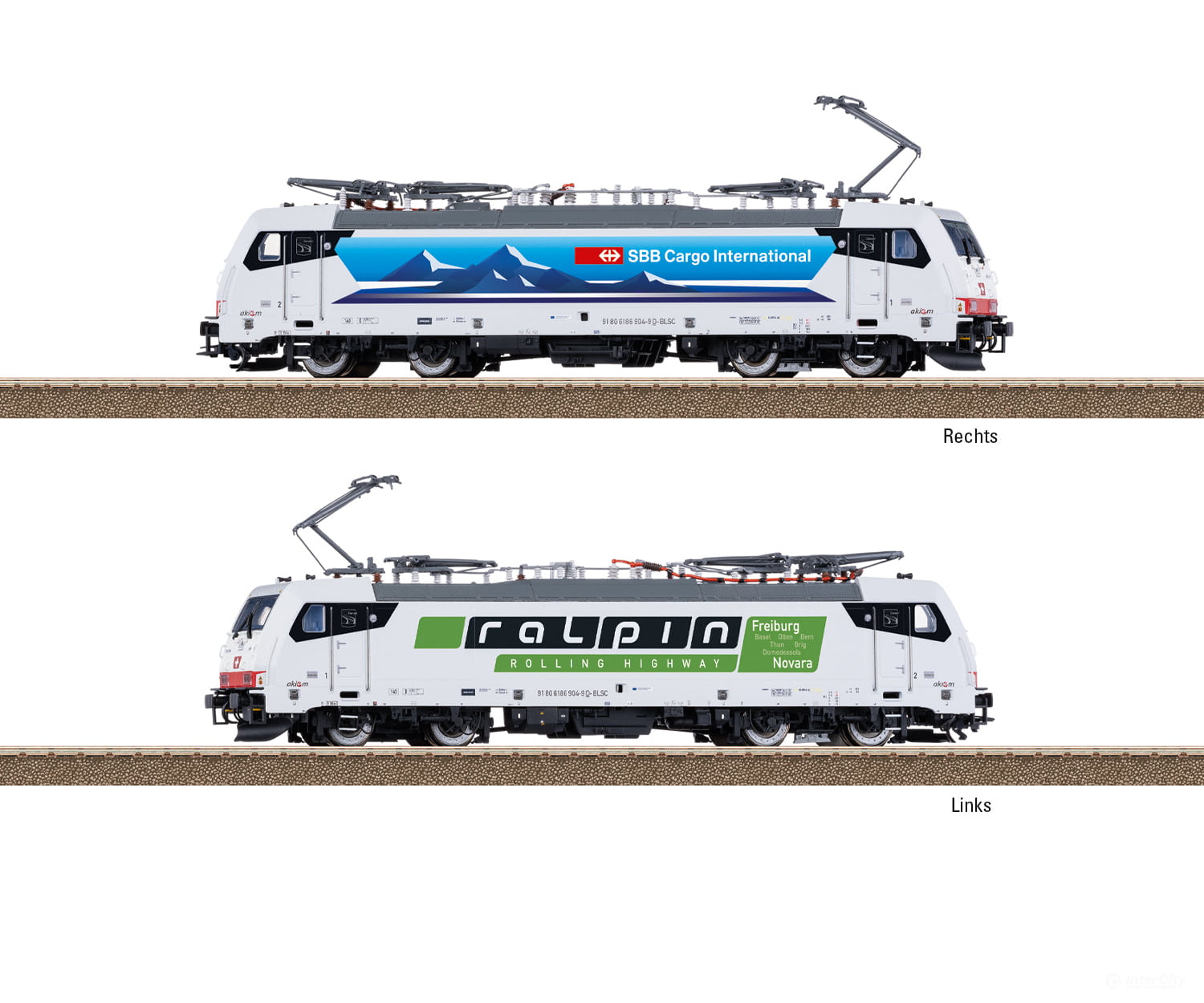 Trix 25801 HO Class 186 Electric Locomotive MFX DCC/Sound European Locomotives