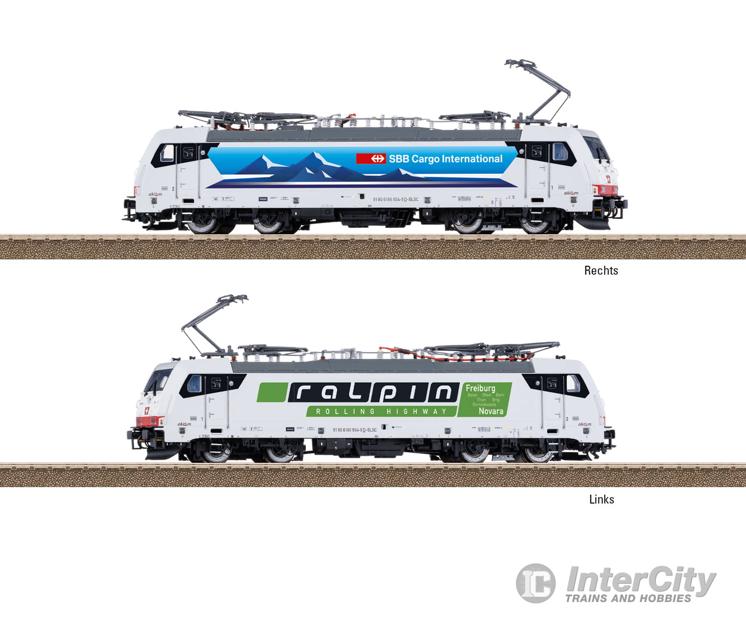 Trix 25801 HO Class 186 Electric Locomotive MFX DCC/Sound European Locomotives