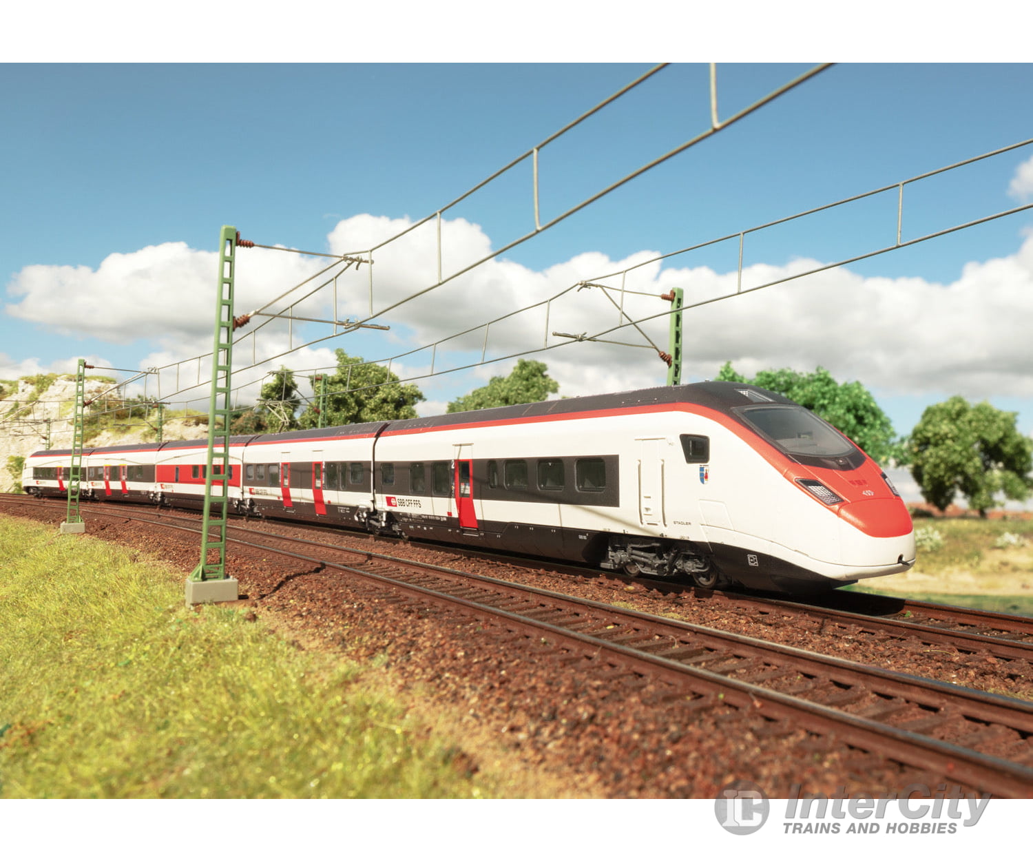 Trix 25810 Class RABe 501 Giruno High-Speed Rail Car Train - Default Title (IC-TRIX-25810)