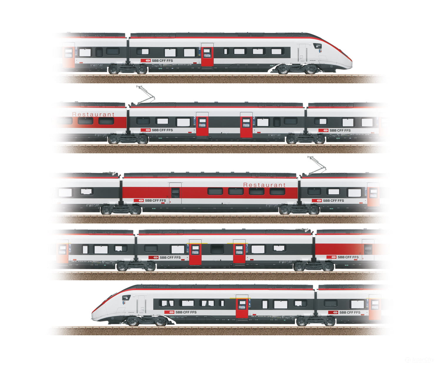 Trix 25810 Class RABe 501 Giruno High-Speed Rail Car Train - Default Title (IC-TRIX-25810)