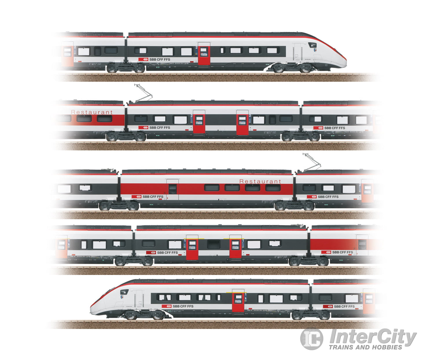 Trix 25810 Class RABe 501 Giruno High-Speed Rail Car Train - Default Title (IC-TRIX-25810)