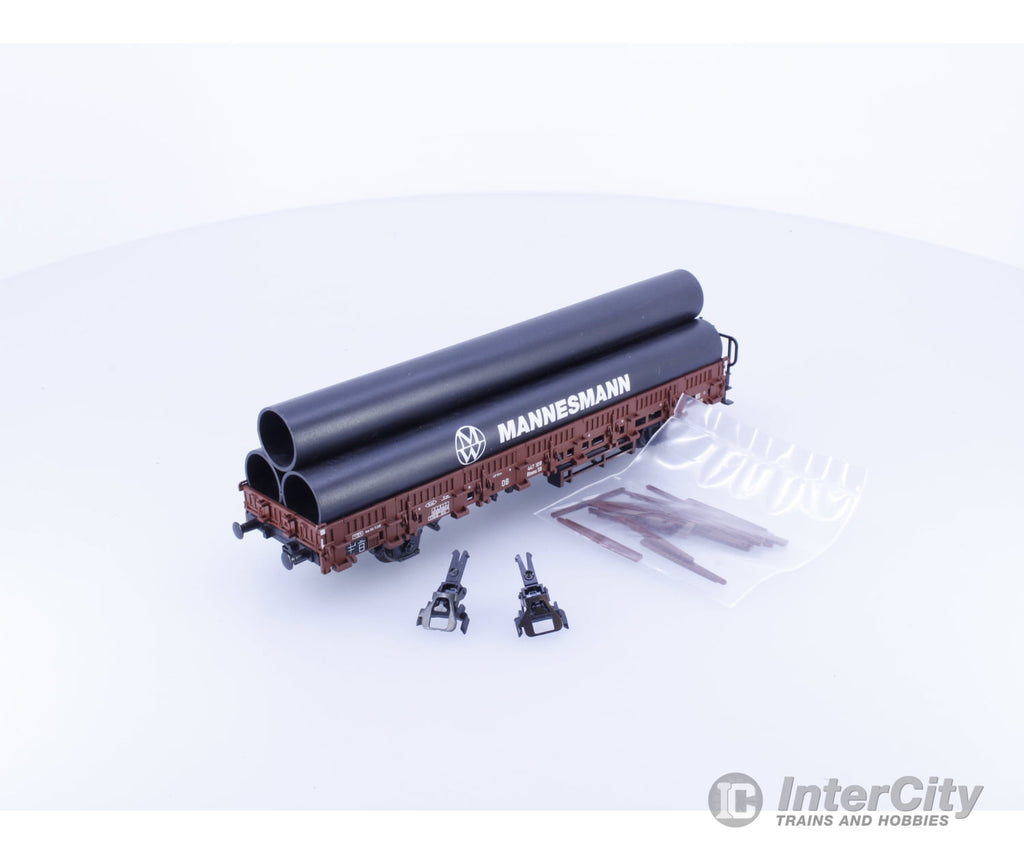 Trix 447109 HO DB Low Side Flat Car with Stakes and Load 447109 European Freight Cars