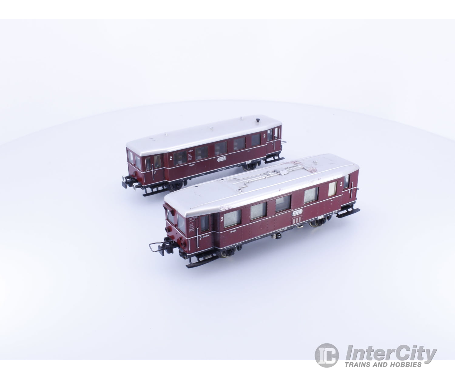 Trix 53227000 HO DB 3 Rail DC Rail Bus and Trailing Car Analog DC European Locomotives