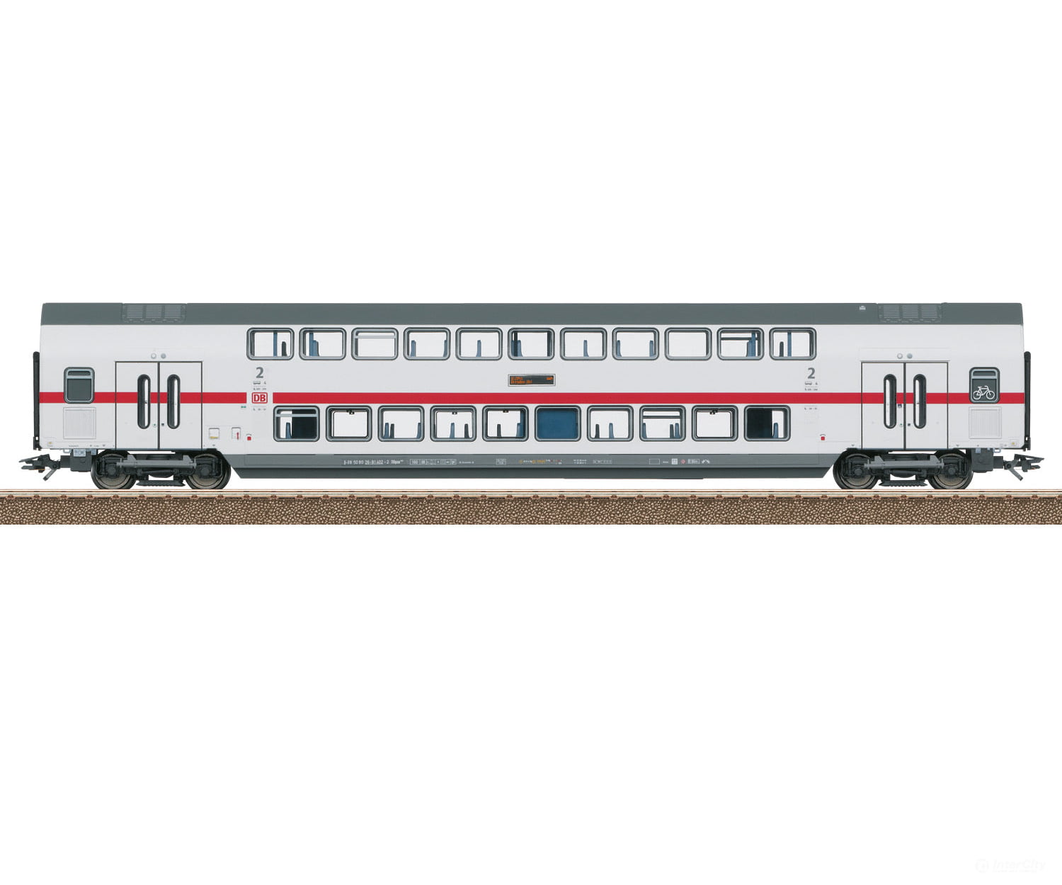 Trix 23254 IC2 Type DBpza 682.2 Bi-Level Intermediate Car, 2nd Class - Default Title (IC-TRIX-23254)